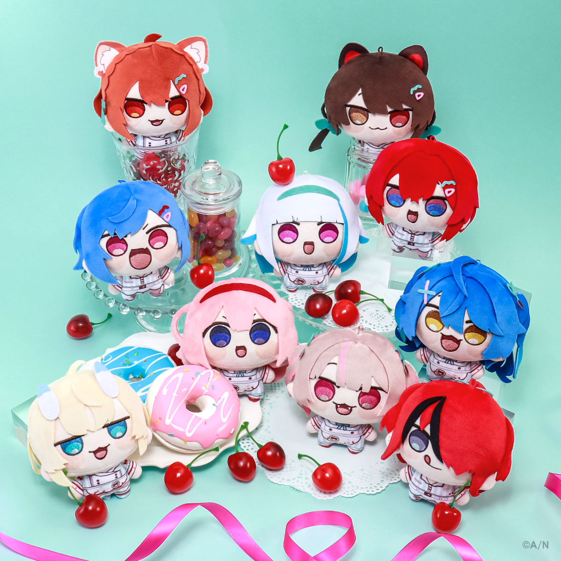 【にじさんじ 8th with cake！】にじまるっと ぬいぐるみマスコット Lovely Diner