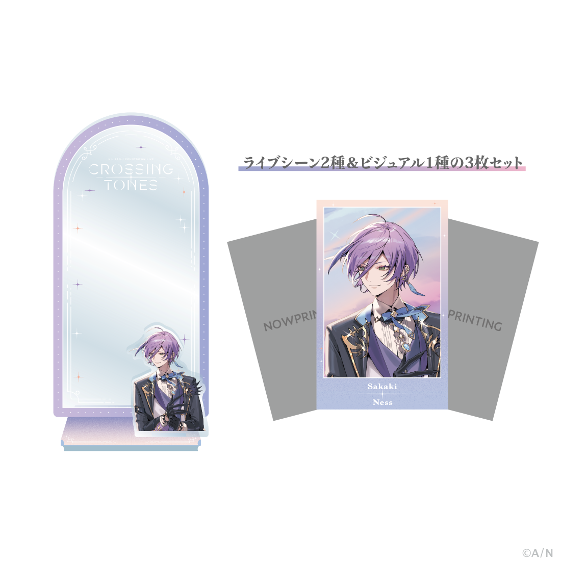 【CROSSING TONES】チェキ風カード＆スタンド