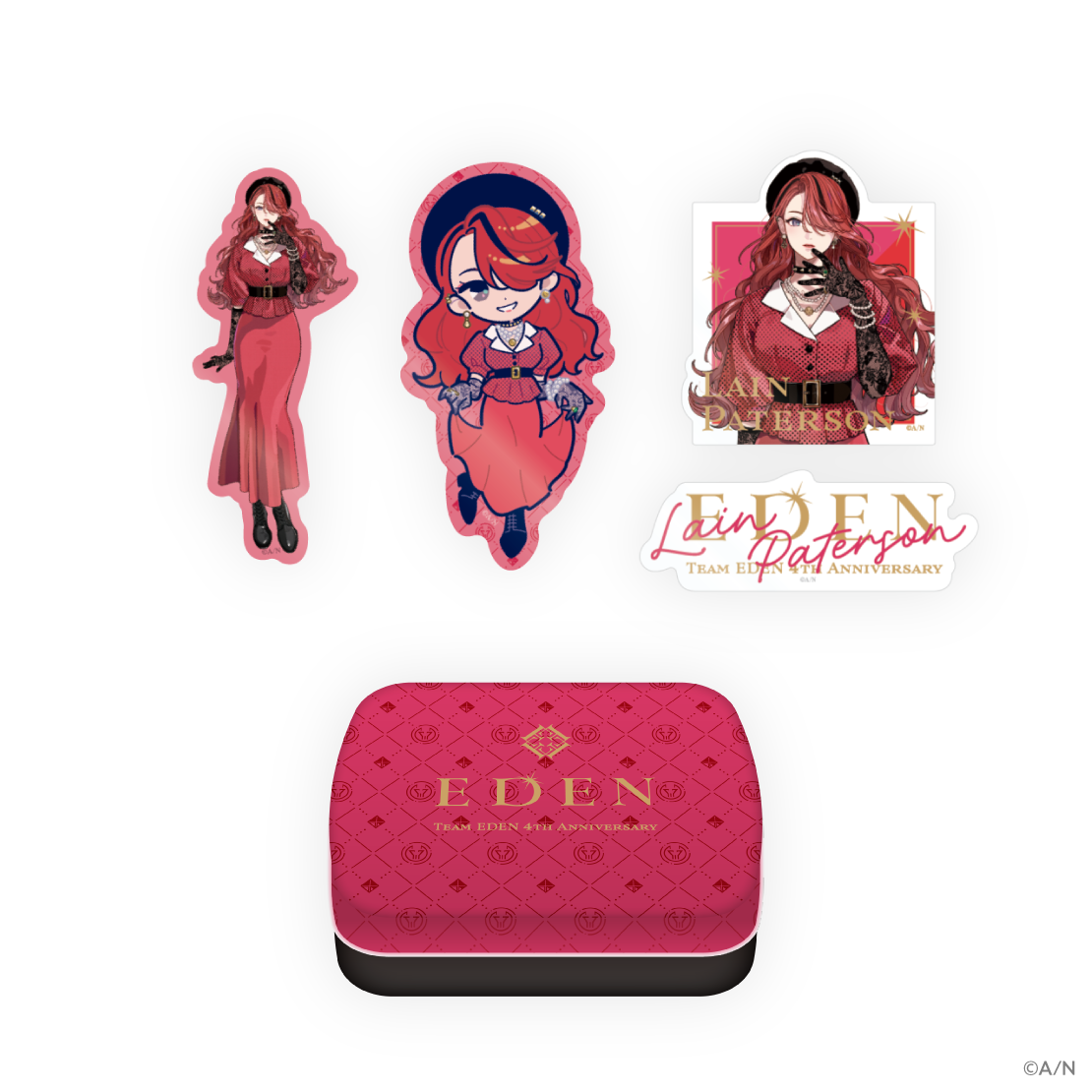 【エデン組 4th Anniversary】缶入りステッカーセット