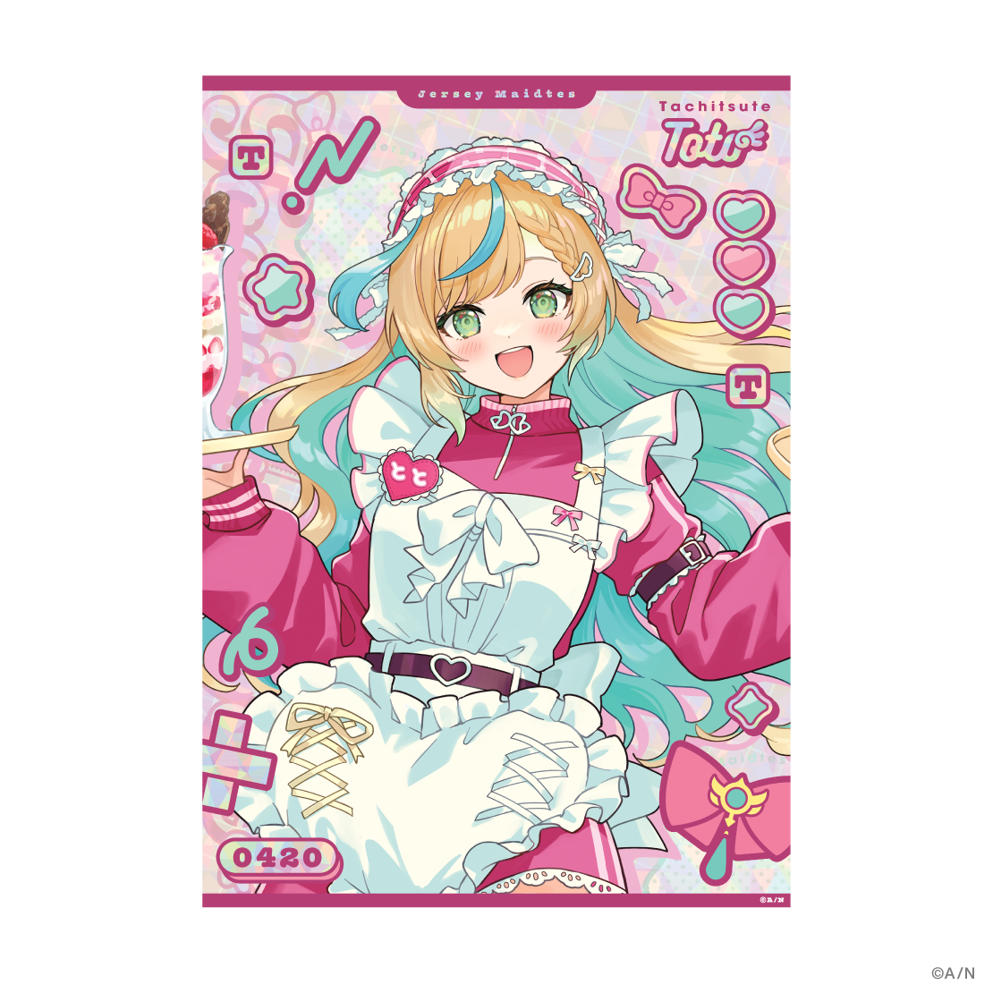 【Jersey Maidtes】ホロ箔押しクリアポスター