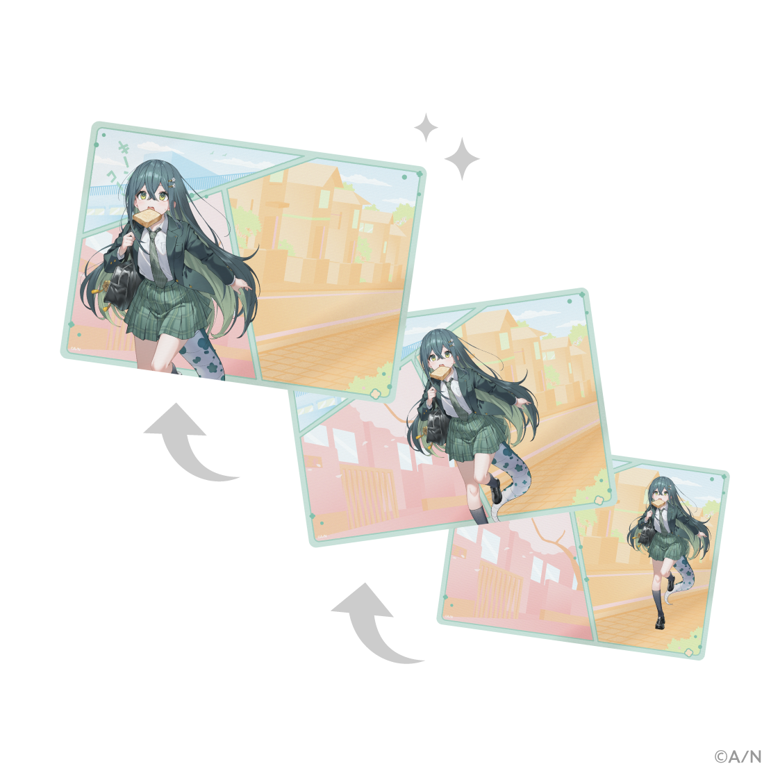 【食パンダッシュ】レンチキュラーアート