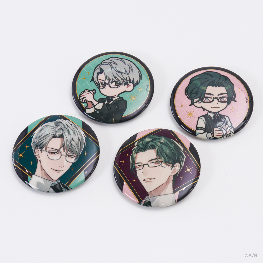 【Super Mellow Night Bar】ランダムグリッター缶バッジ