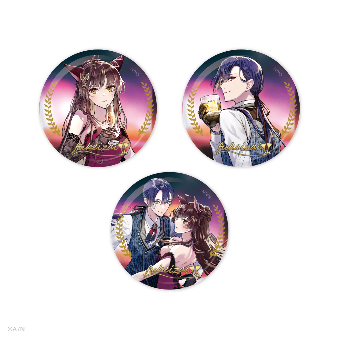 【オリジナルグッズ】フ景罪 缶バッジセット