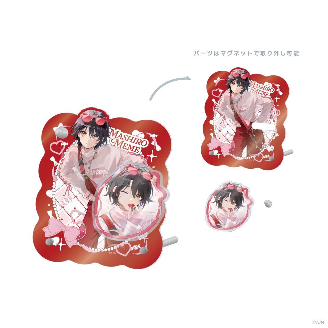 【いちごまにあ】マグネットアクリルパネル