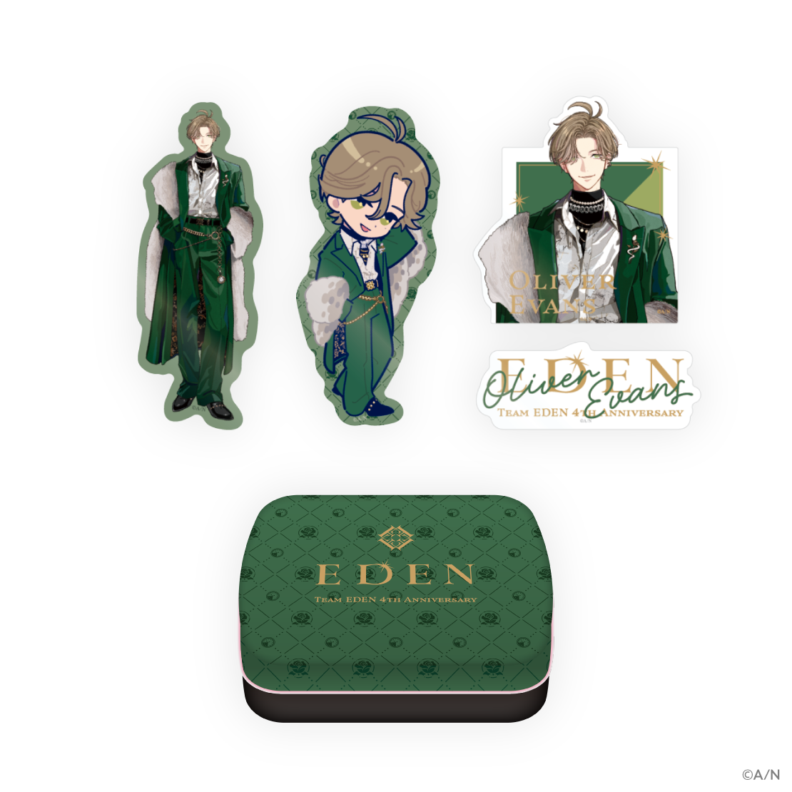 【エデン組 4th Anniversary】缶入りステッカーセット