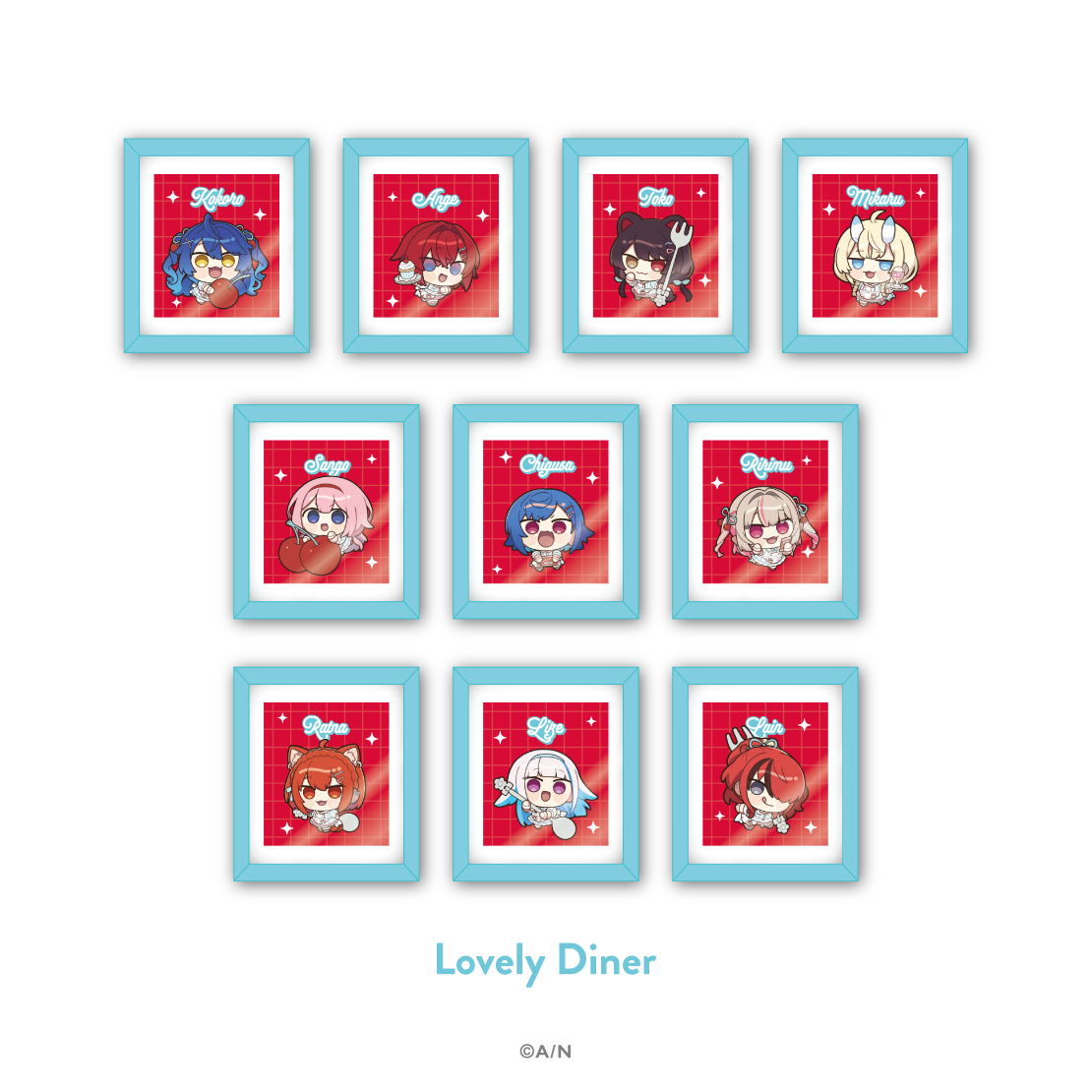 【にじさんじ 8th with cake！】ランダムフレームマグネット Lovely Diner