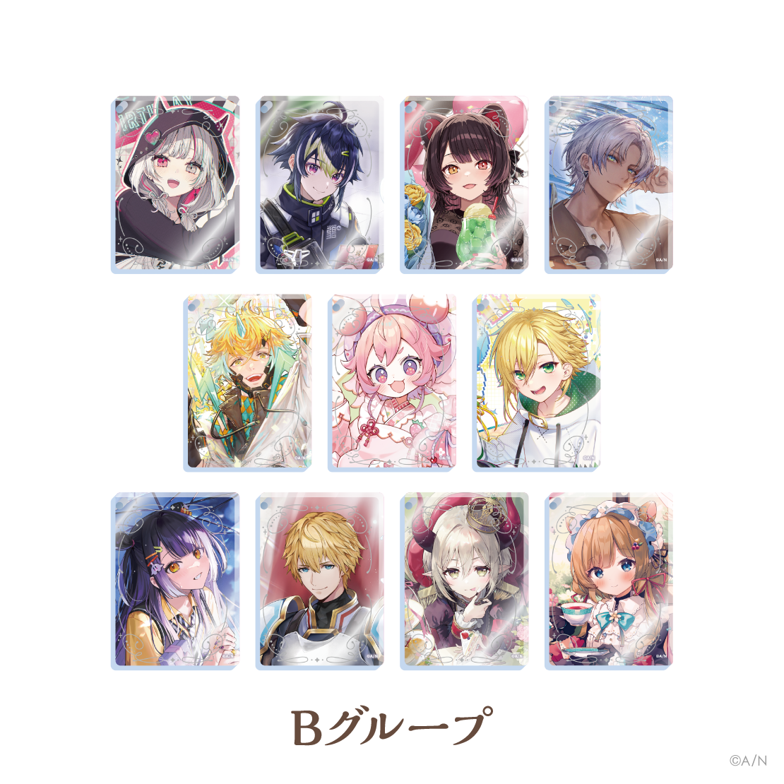 【にじさんじ ノスタルジアコレクション2025】アクリルブロックキーホルダー Bグループ