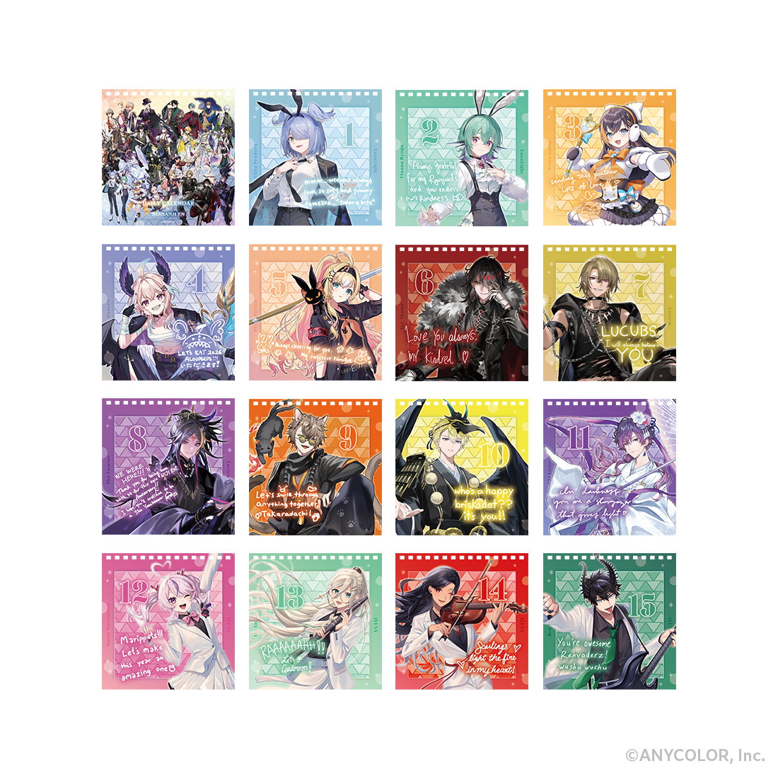 【NIJISANJI EN周年記念アイテム】日めくりカレンダー