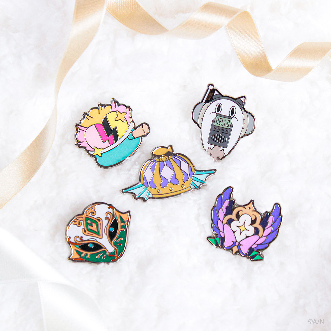 【NIJISANJI EN PIN BADGE COLLECTION Vol.1】モチーフピンバッジ ヘックス へイワイヤー