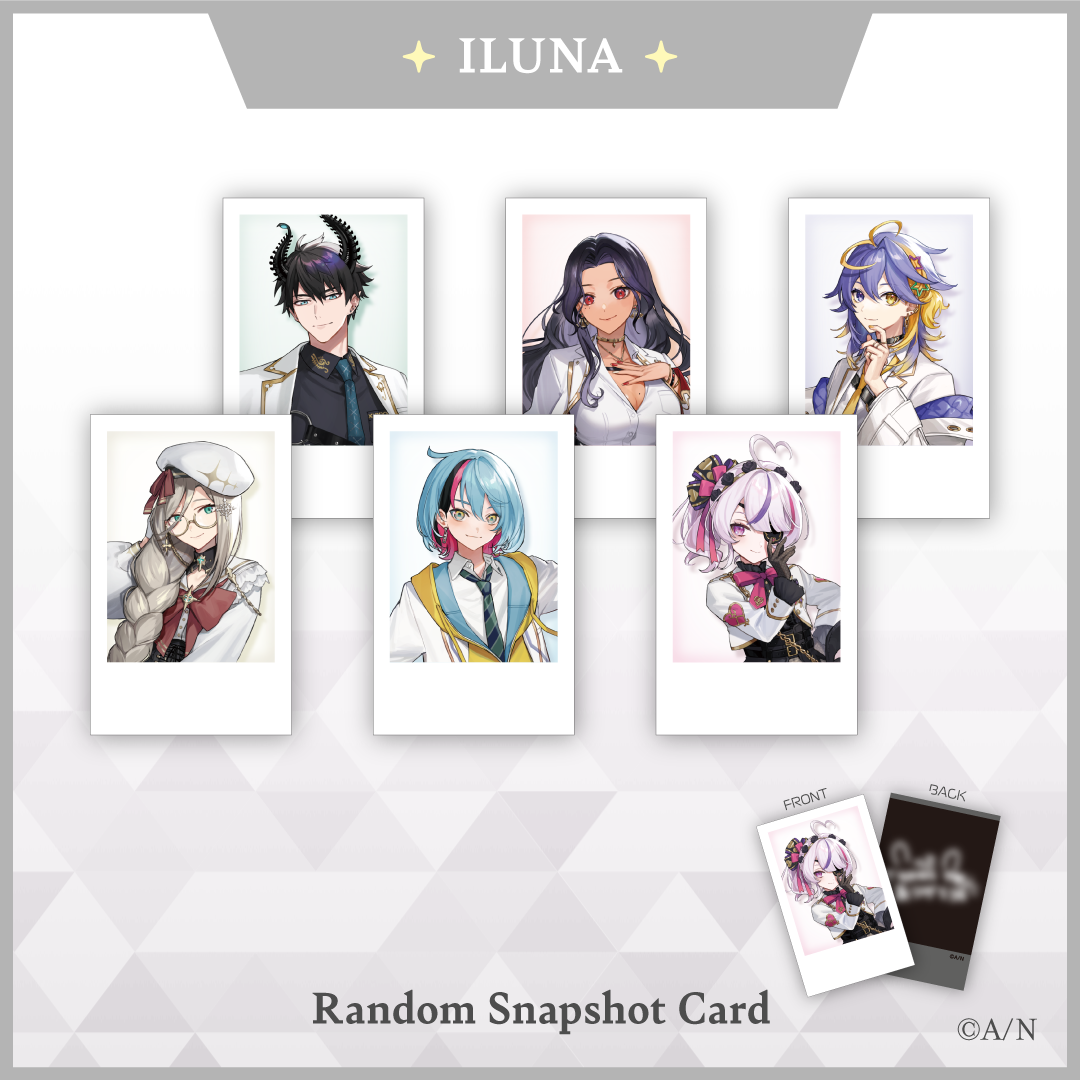 【ILUNA】ランダムチェキ風カード ライバー 関連タグ 商品を選択