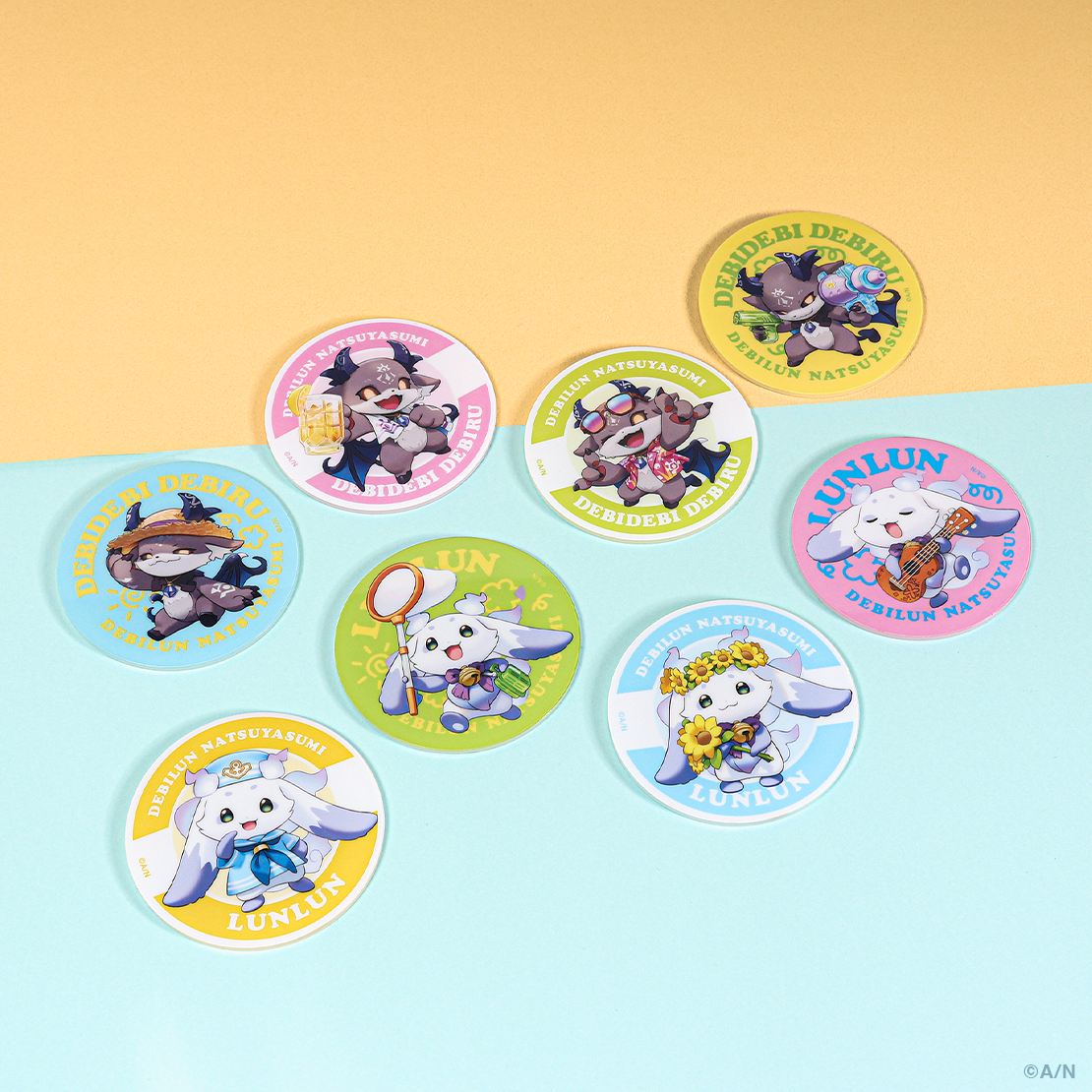 【でびるんとなつやすみ】ランダムアクリルステッカー
