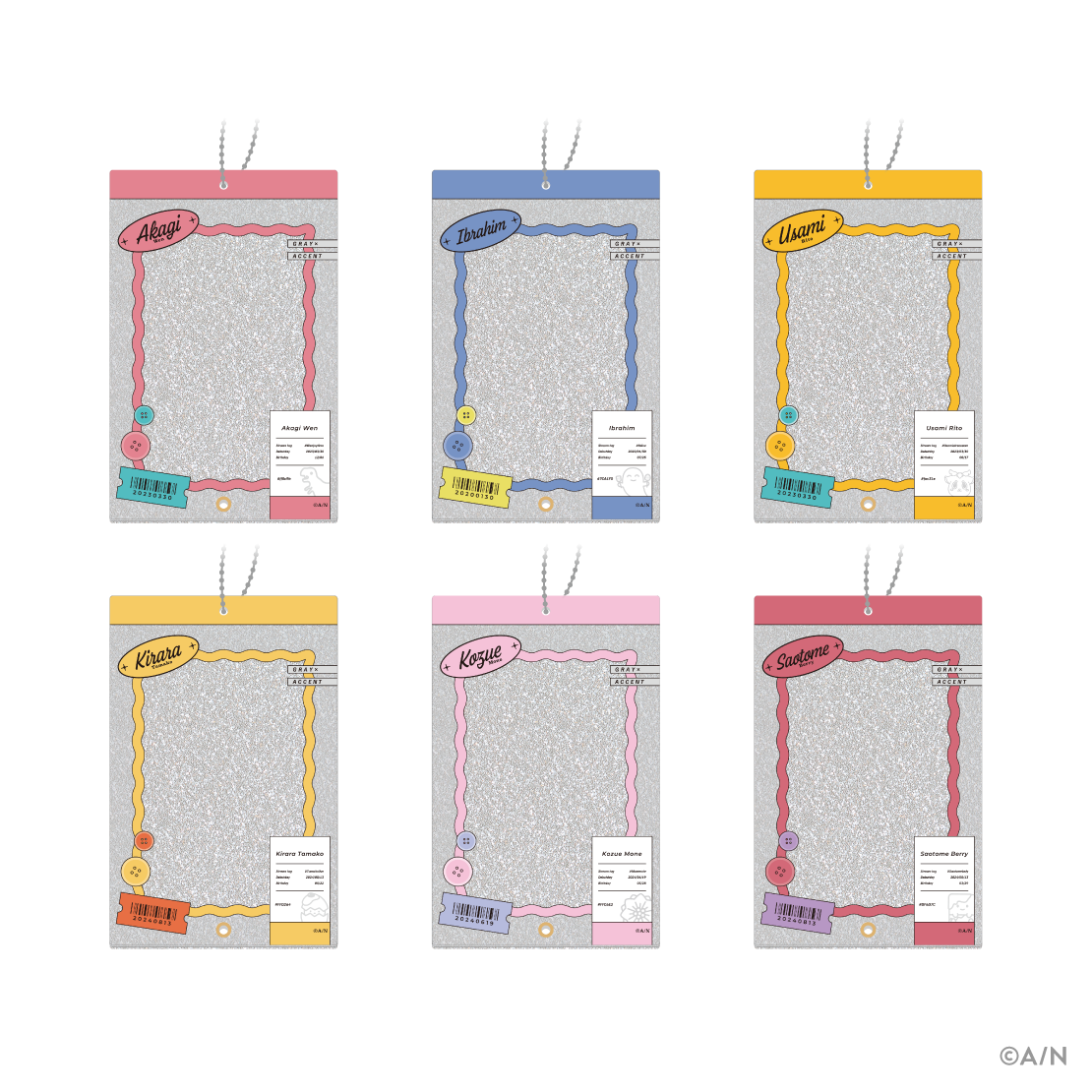 【GRAY×ACCENT】アクリルカードホルダー