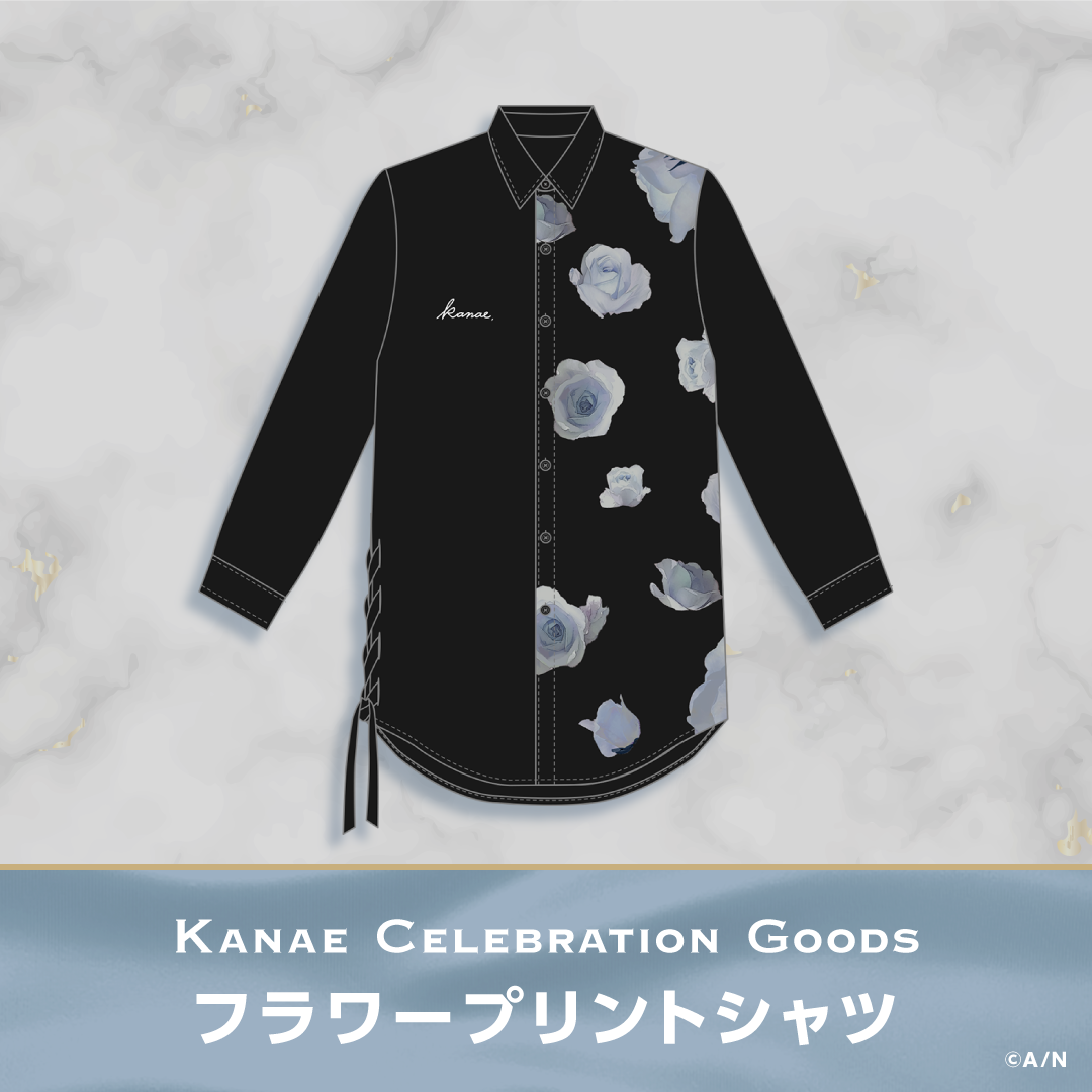 Kanae Celebration Goods】フラワープリントシャツ｜にじさんじオフィシャルストア