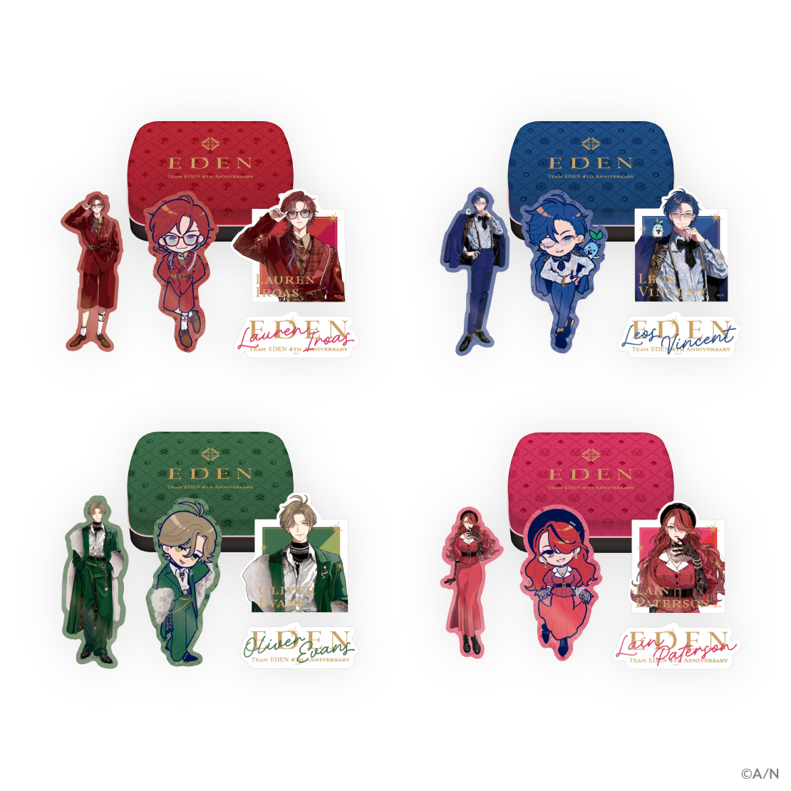 【エデン組 4th Anniversary】缶入りステッカーセット