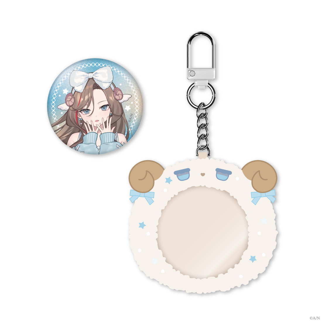 【Sleepy Sheepy】ケース付き缶バッジ