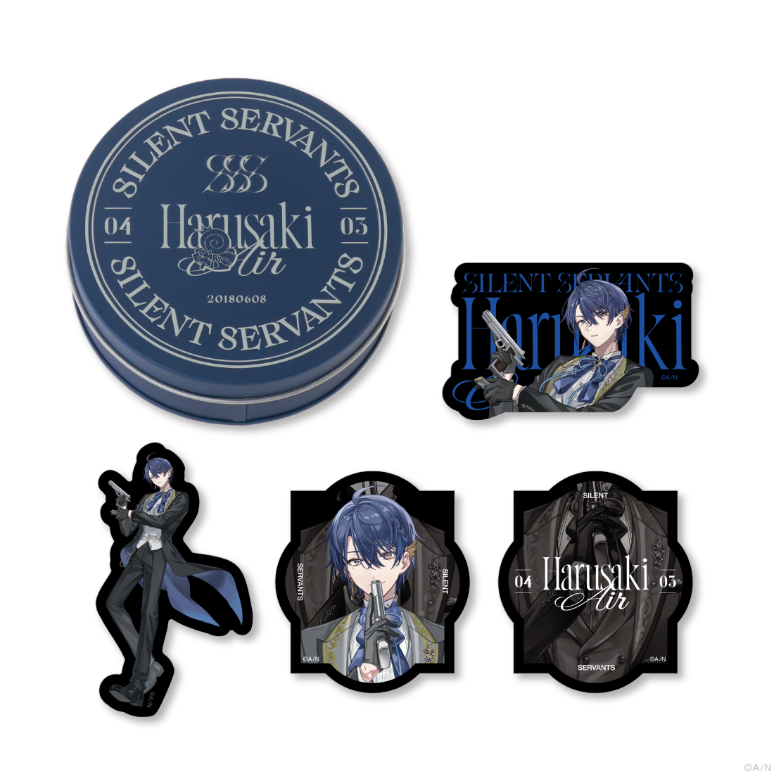 【SILENT SERVANTS】缶入りステッカーセット