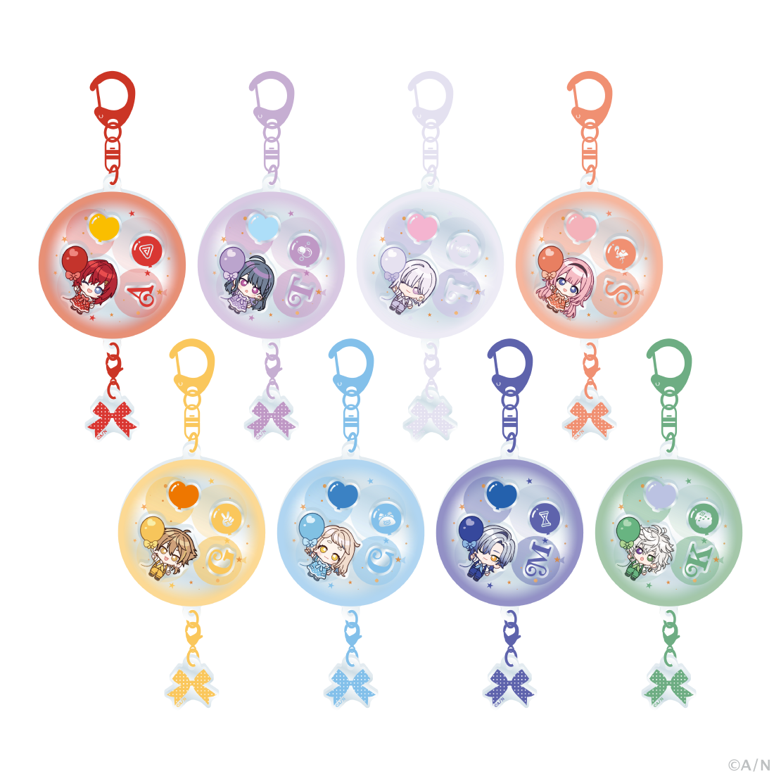 【ふわふわバルーン】シャカシャカアクリルキーホルダー