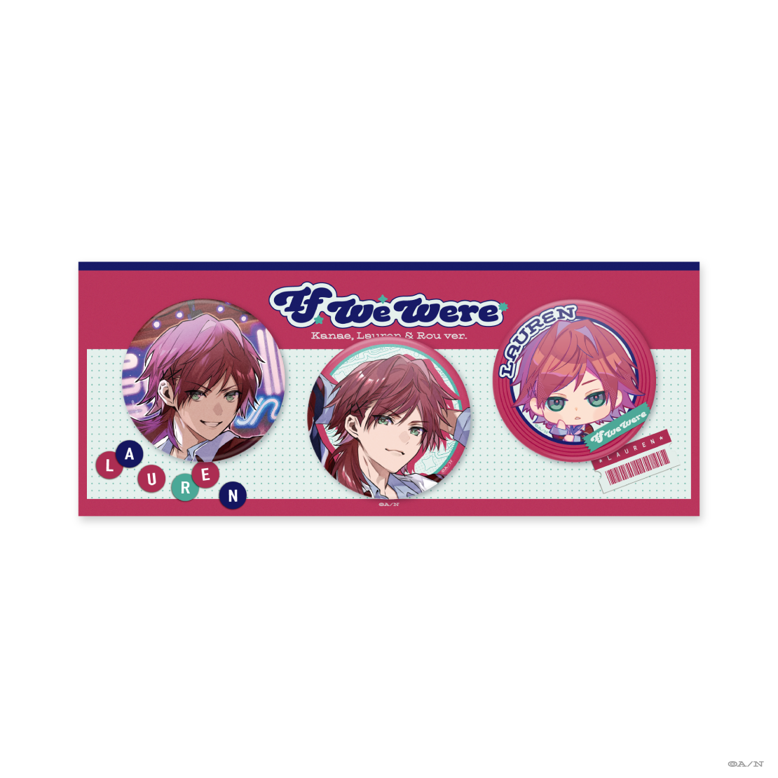 【If We Were ~Kanae, Lauren & Rou ver.~】缶バッジセット