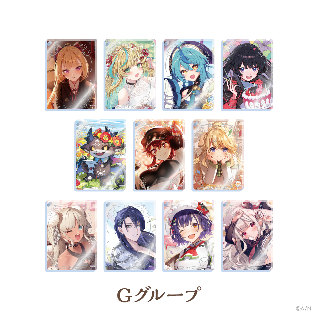 【にじさんじ ノスタルジアコレクション2025】アクリルブロックキーホルダー Gグループ