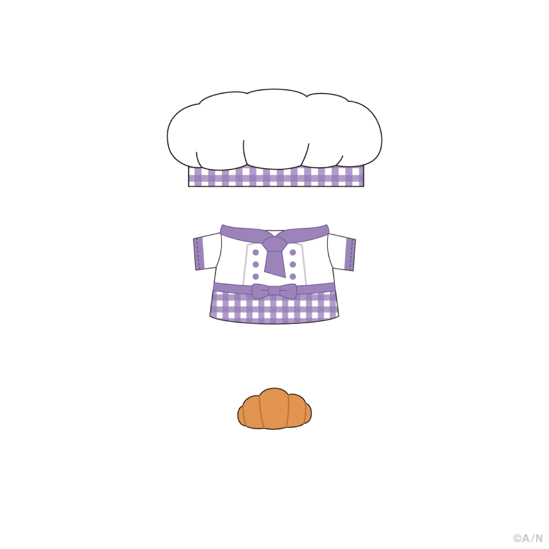 【ゆかいなパンやさん】パンやさん制服セット【にじぱぺカスタム】