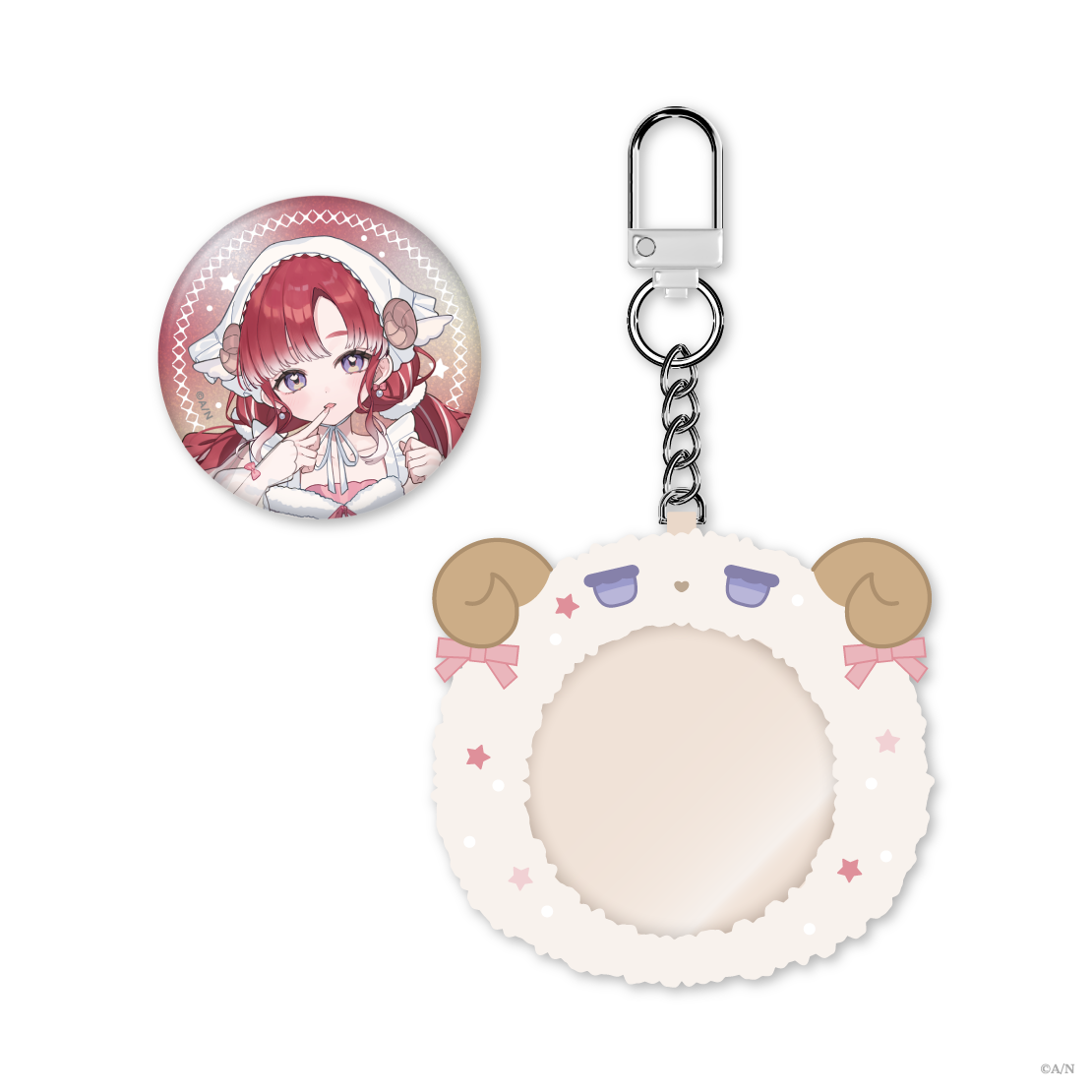 【Sleepy Sheepy】ケース付き缶バッジ