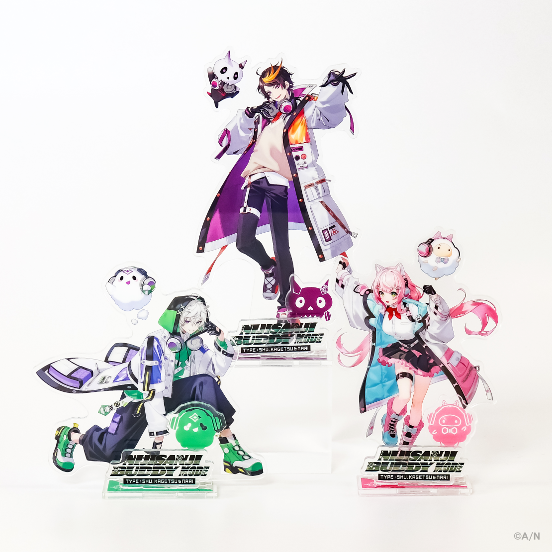 【NIJISANJI Buddy Mode Type：Shu, Kagetsu & Nari】アクリルスタンド