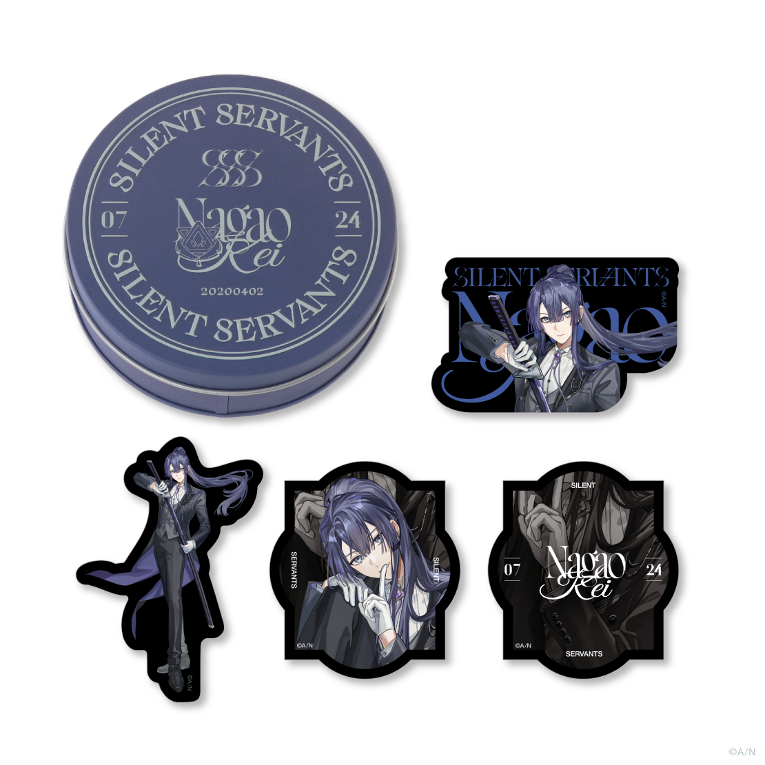 【SILENT SERVANTS】缶入りステッカーセット