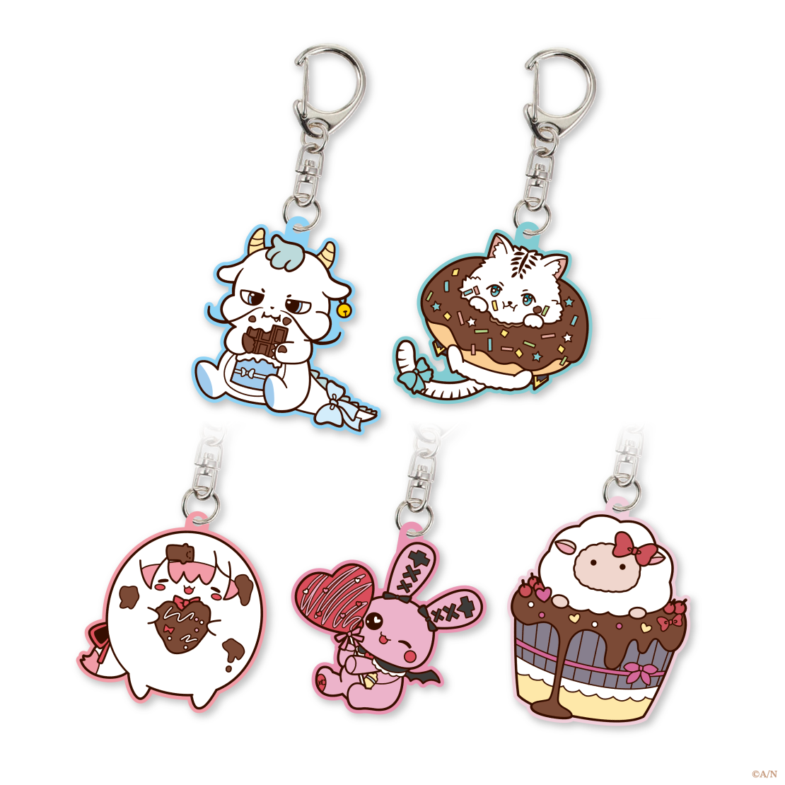 【りとるばれんたいん】ラバーキーホルダー