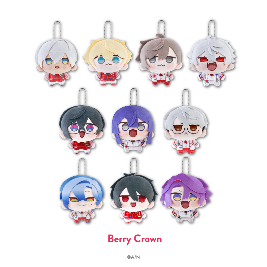 【にじさんじ 8th with cake！】にじまるっと ぬいぐるみマスコット Berry Crown