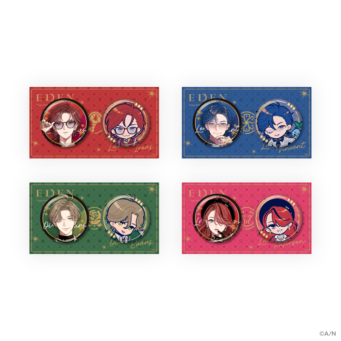 【エデン組 4th Anniversary】缶バッジセット