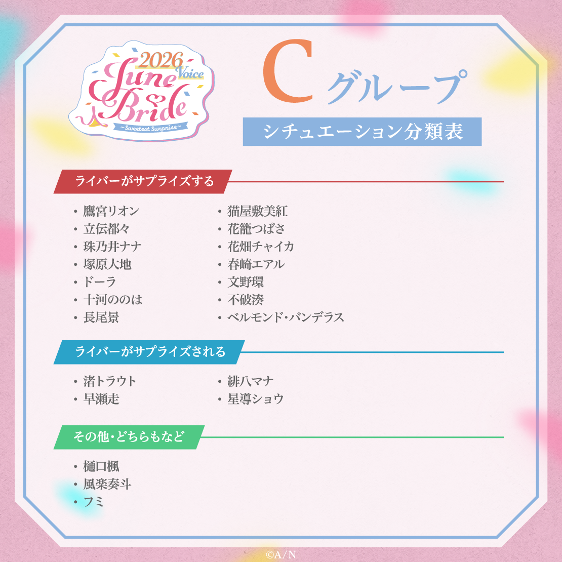 ジューンブライド2026ボイス～Sweetest Surprise～ - Cグループ