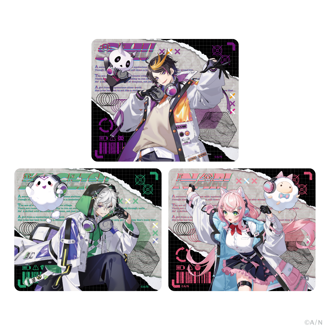 【NIJISANJI Buddy Mode Type：Shu, Kagetsu & Nari】マウスパッド
