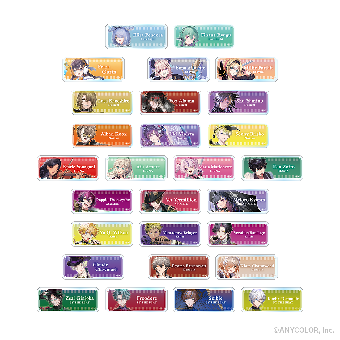 【NIJISANJI EN周年記念アイテム】アクリルバッジ