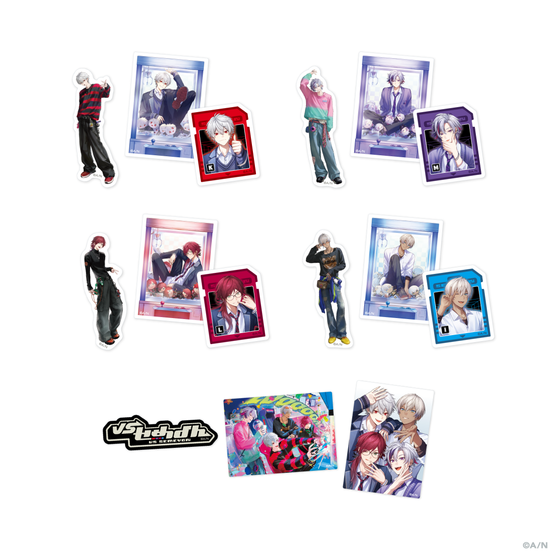 【VSせめよん】ステッカーセット