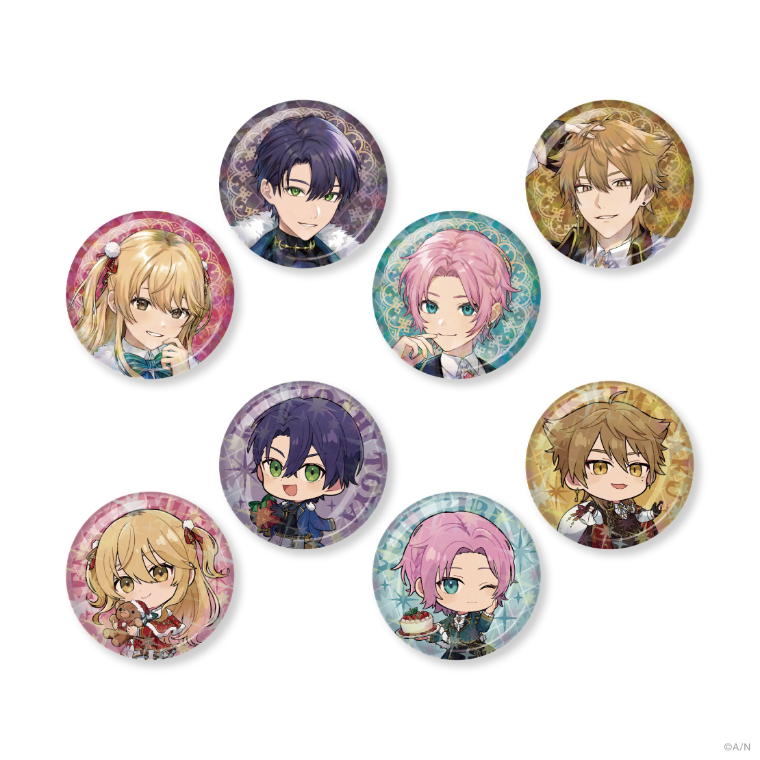にじさんじ　伏見ガク　缶バッジ24点セット 伏見ガク にじフェスクラスT缶バッジ 4点 伏見ガク｜にじ