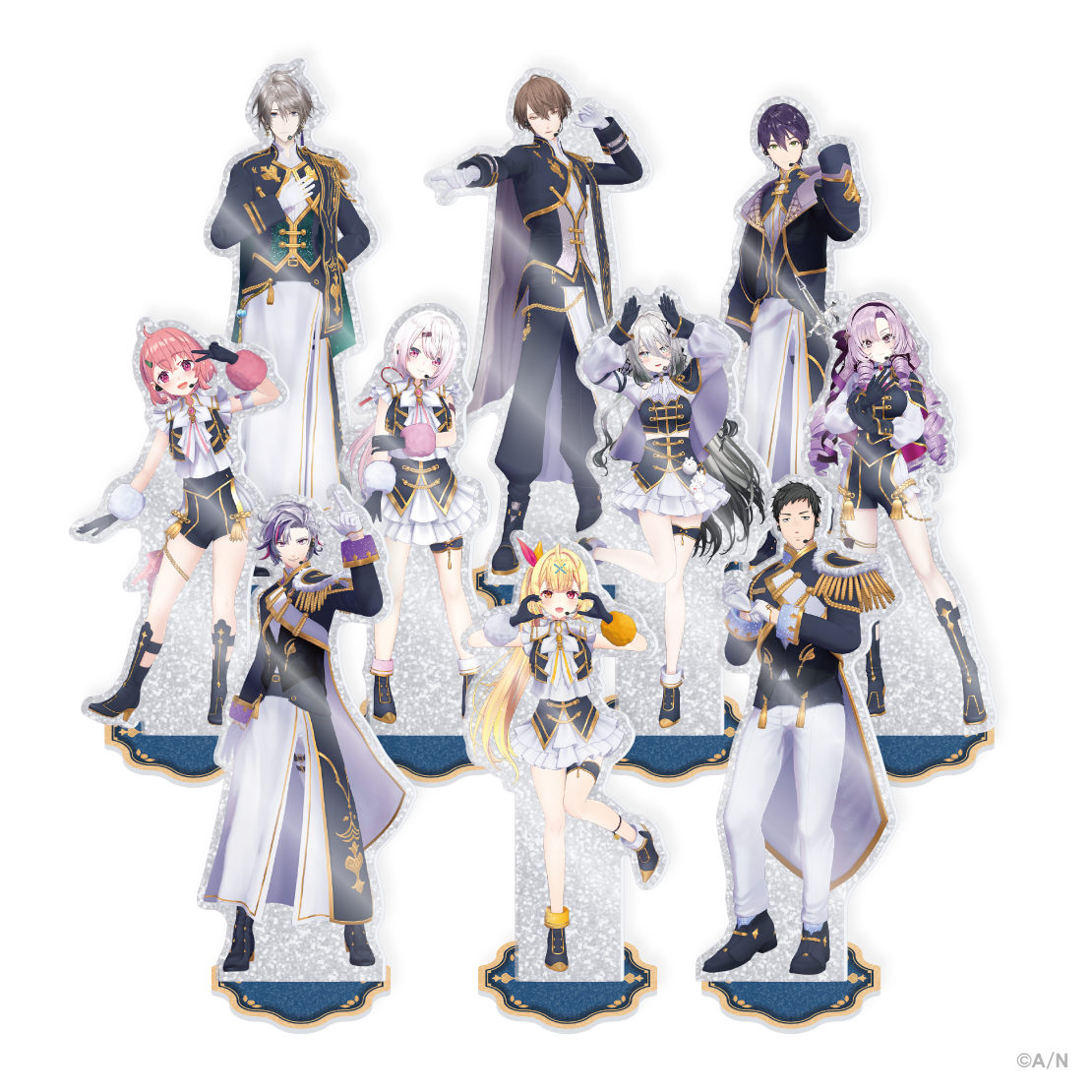 【共通衣装3Dグッズ vol.1】ラメアクリルスタンド