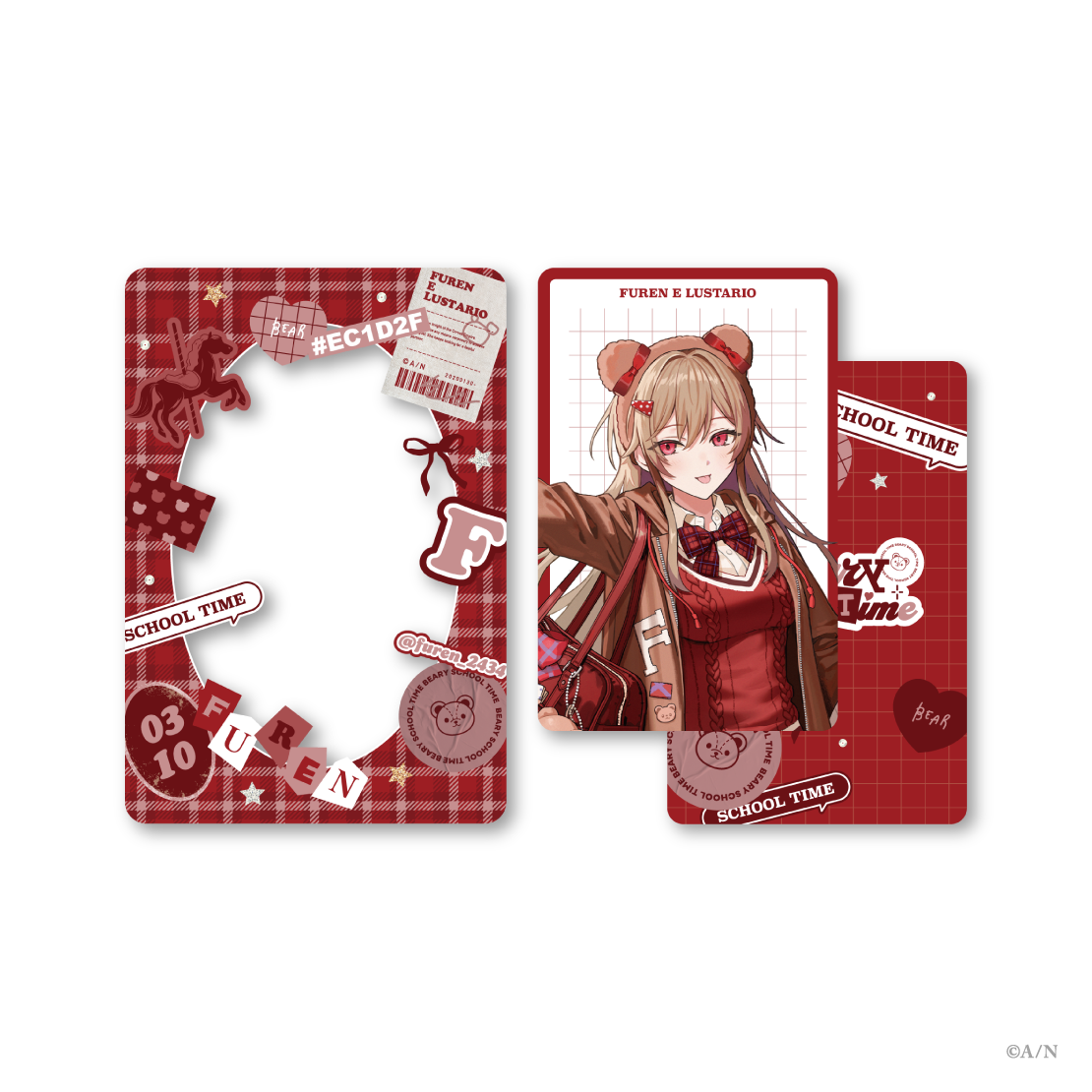 【Beary School Time】フォト風カード＆硬質カードケース