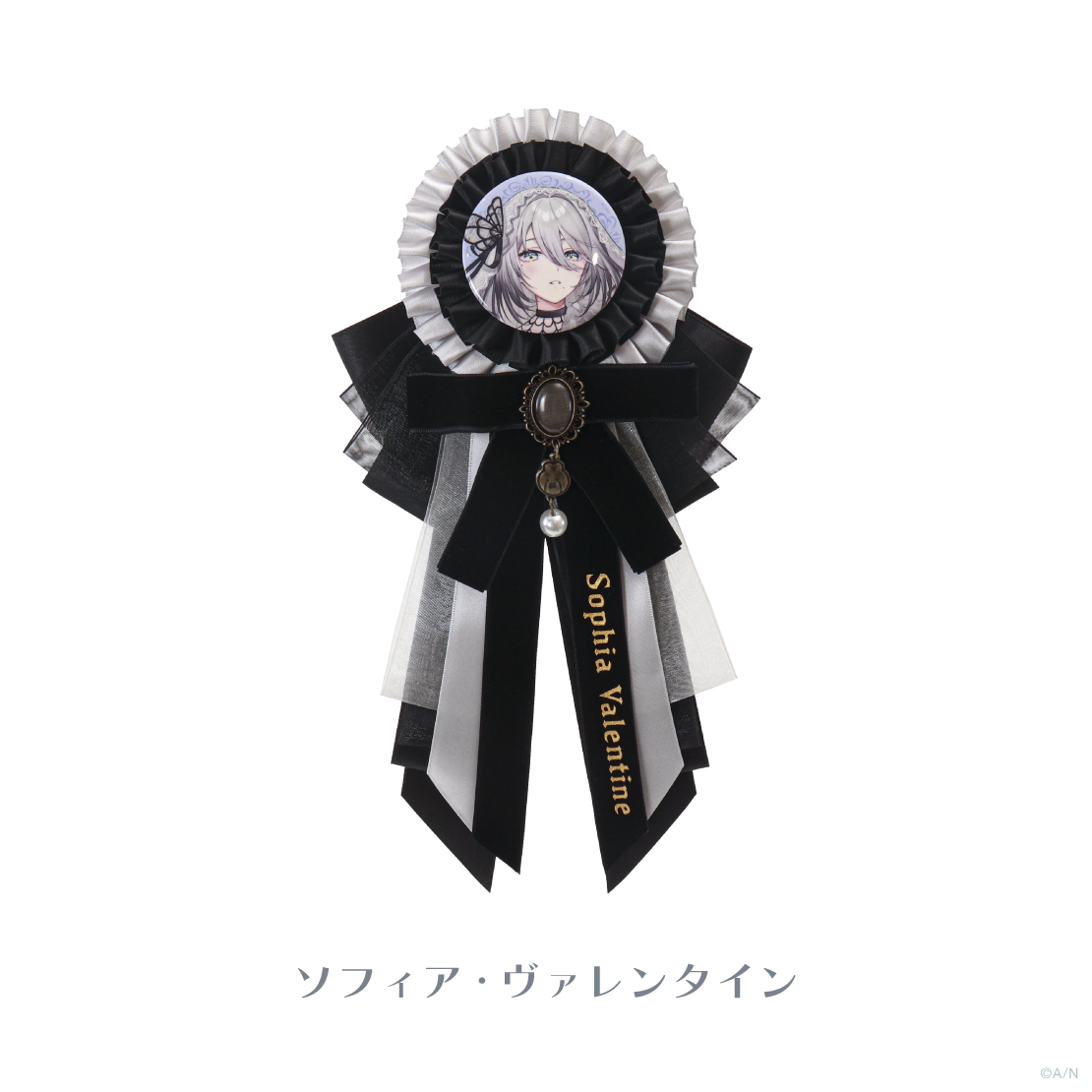 【Gothic Night】缶バッジ付きロゼット