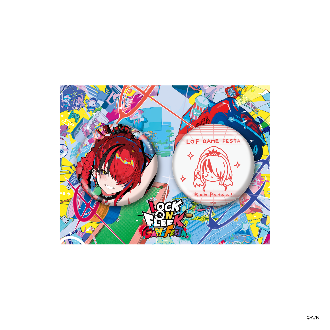 【LOCK ON FLEEK GAME FESTA】缶バッジセット
