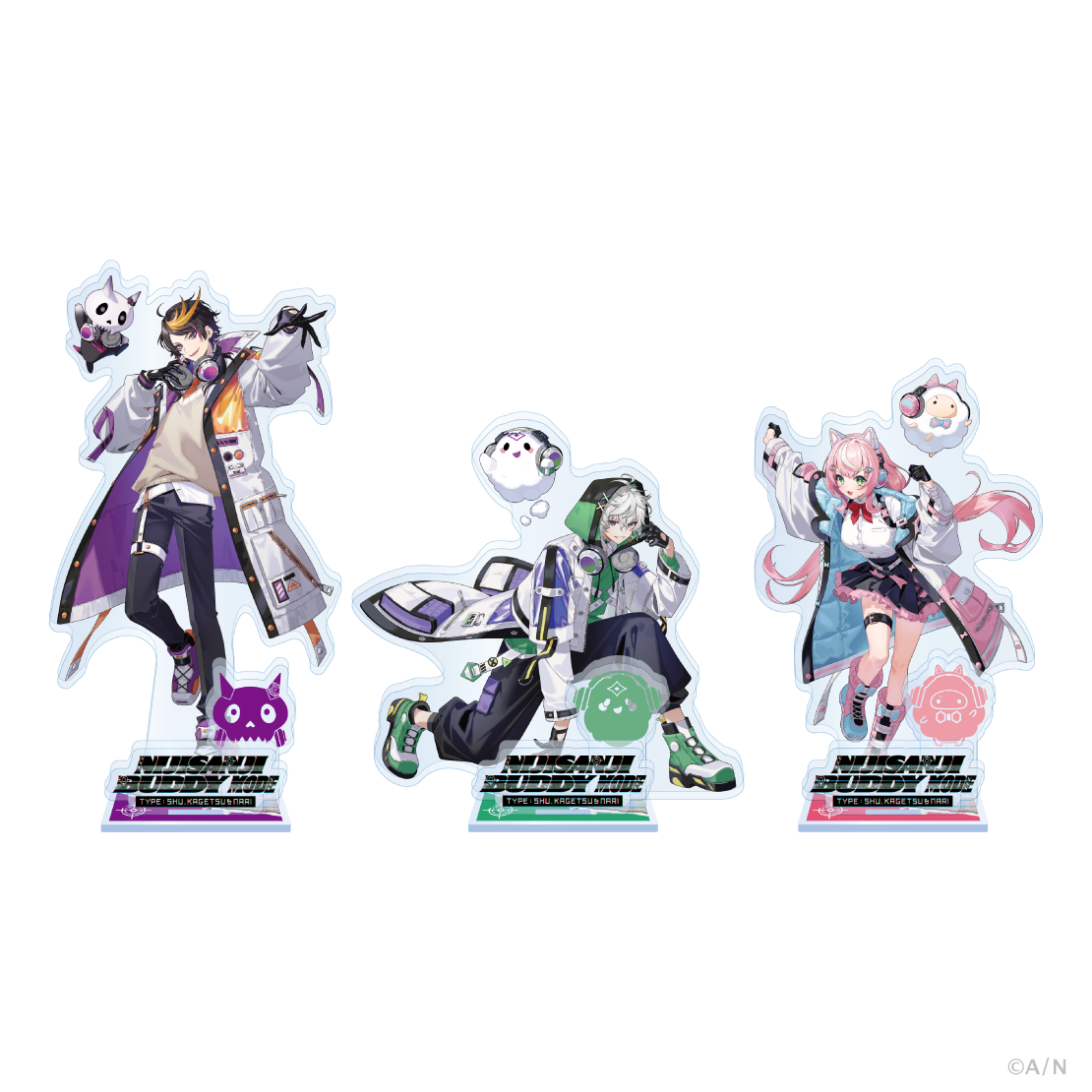 【NIJISANJI Buddy Mode Type：Shu, Kagetsu & Nari】アクリルスタンド