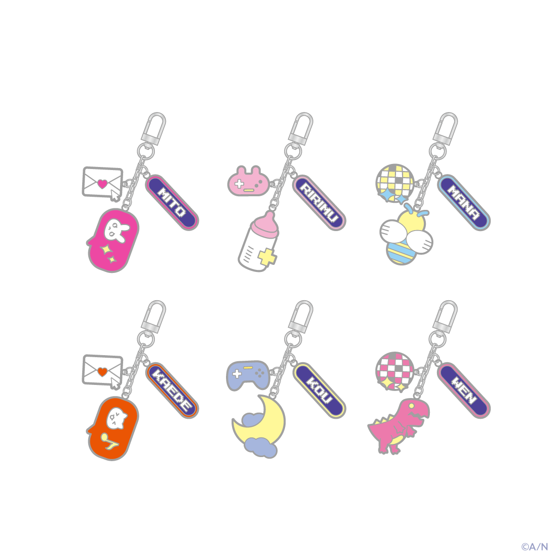 【ヨルガタニンゲン】メタルチャーム