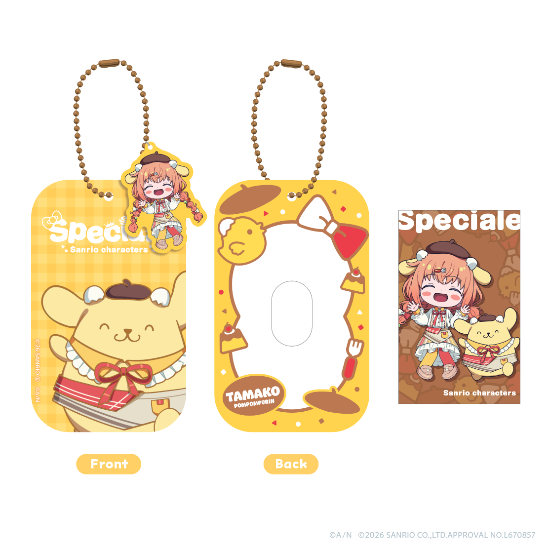 【Speciale&times;サンリオキャラクターズ】アクリルパスケース
