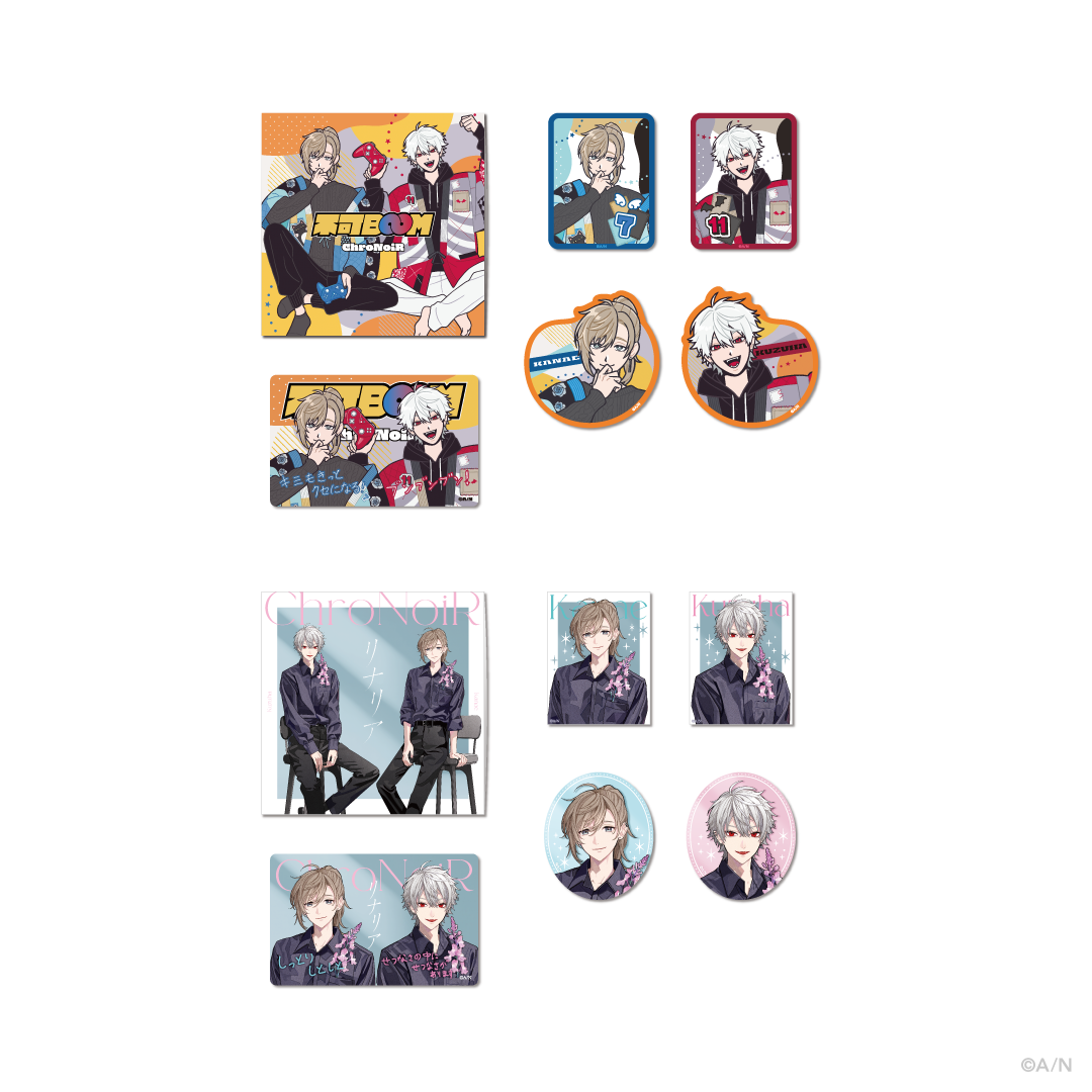 【リナリア＆不可Boom】エムカード＆ステッカーセット