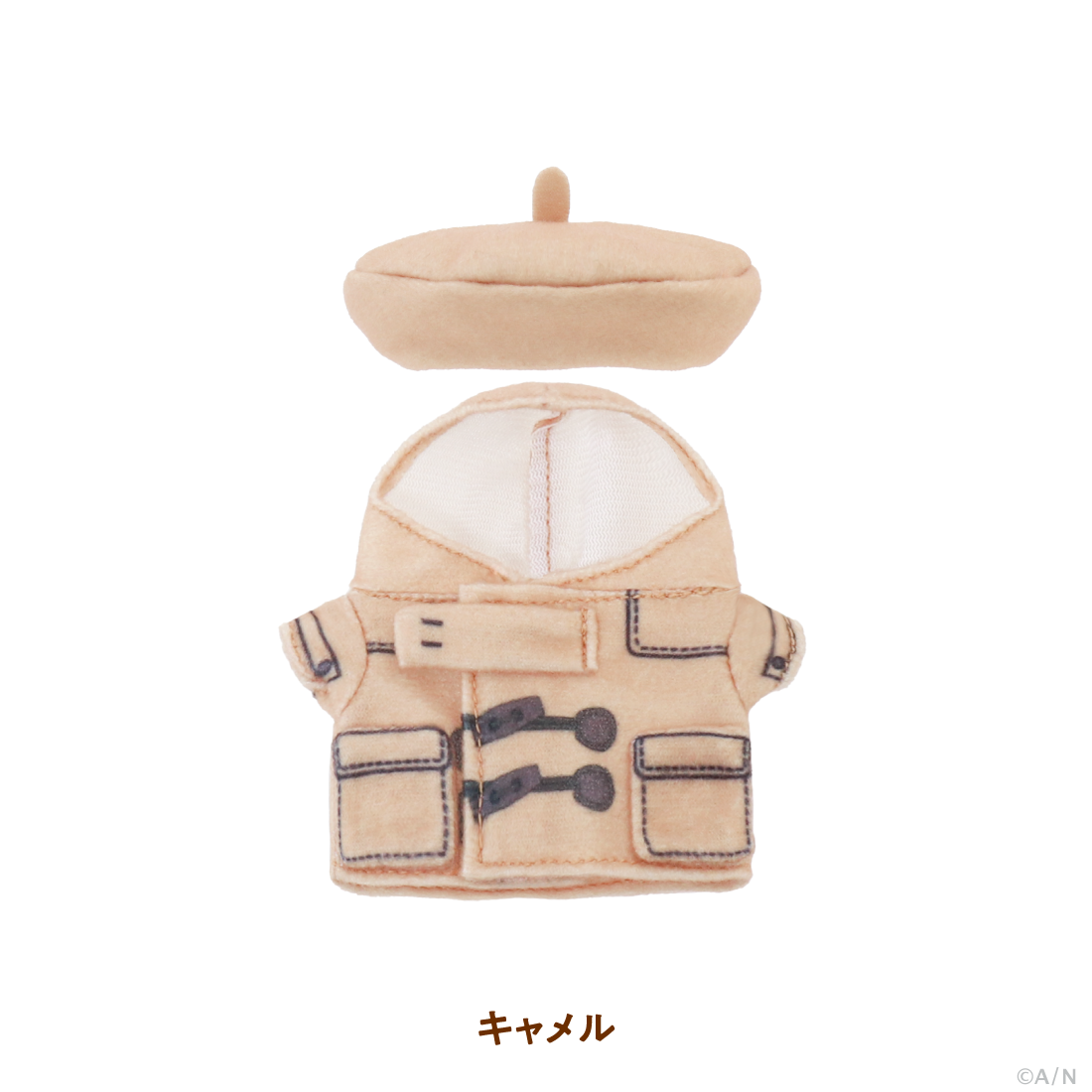 【OrenToko】にじぱぺダッフルコート&ベレー帽セット【にじぱぺカスタム】