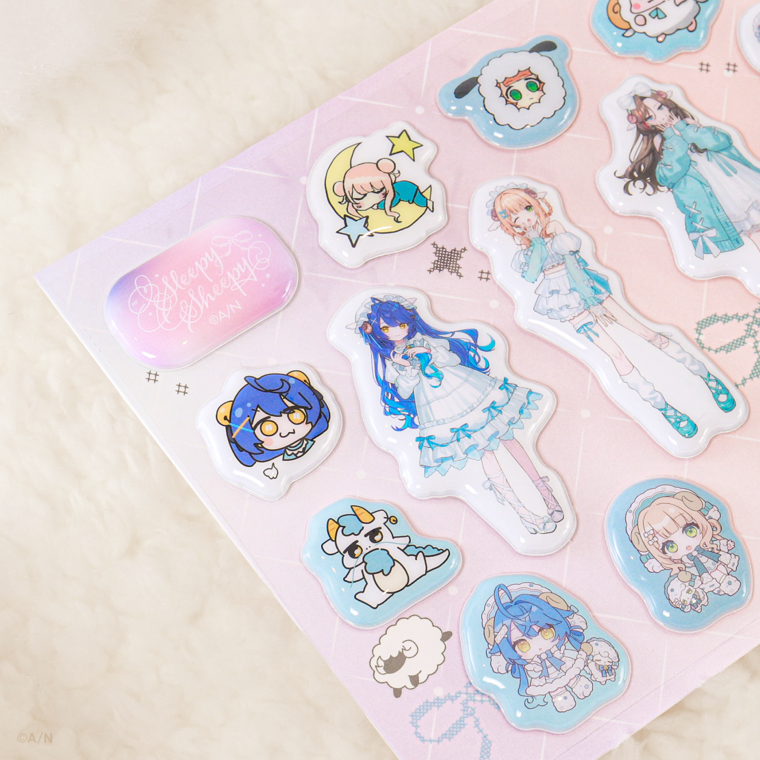 【Sleepy Sheepy】ぷにぷにシール