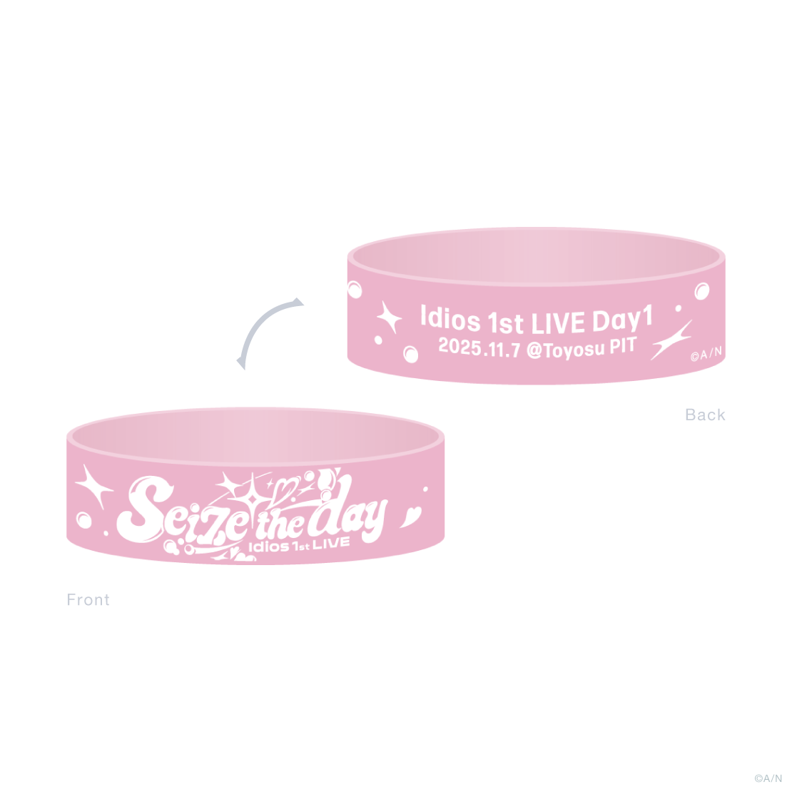 【Idios 1st LIVE "Seize the day"】ラバーバンド