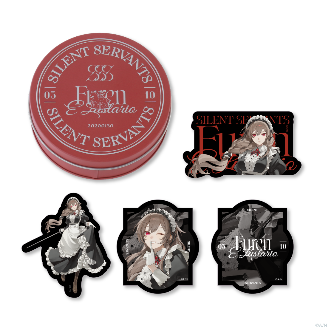 【SILENT SERVANTS】缶入りステッカーセット