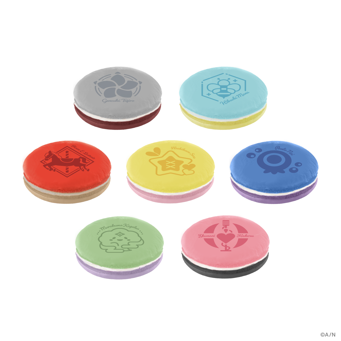 【Sweet Floaties】マカロンクッション