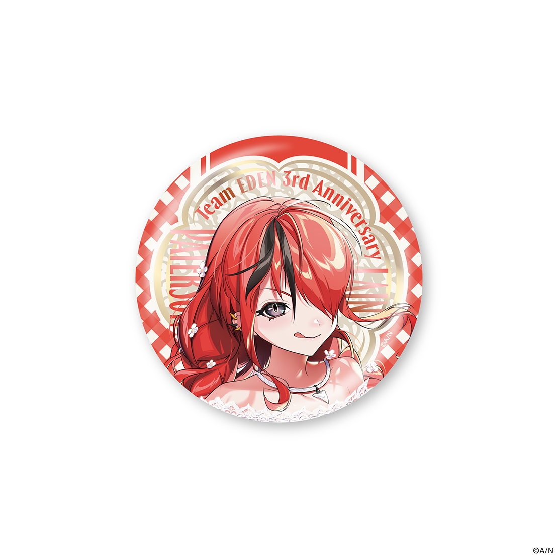 にじさんじ ひらべったい Christmas Wear 箔押し缶バッジ 星導ショウ 