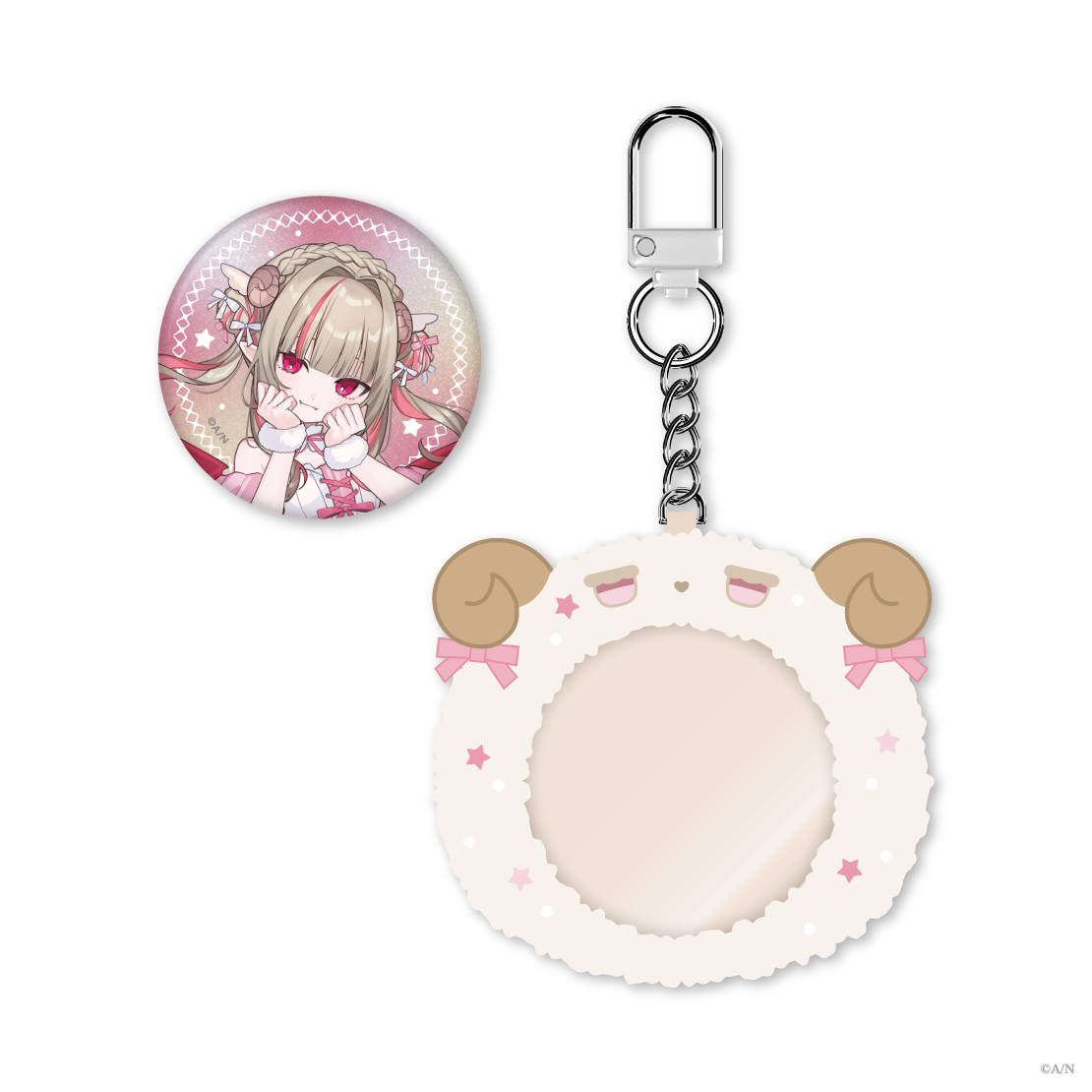 【Sleepy Sheepy】ケース付き缶バッジ